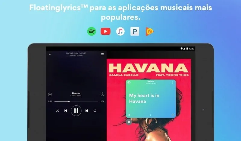Usando o Musixmatch para ver a letra da música no Spotify
