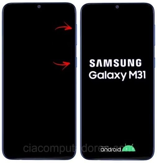 Como formatar Samsung Galaxy M31 através do modo de recuperação?
