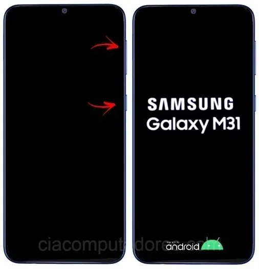 Como formatar Samsung Galaxy M31 através do modo de recuperação?