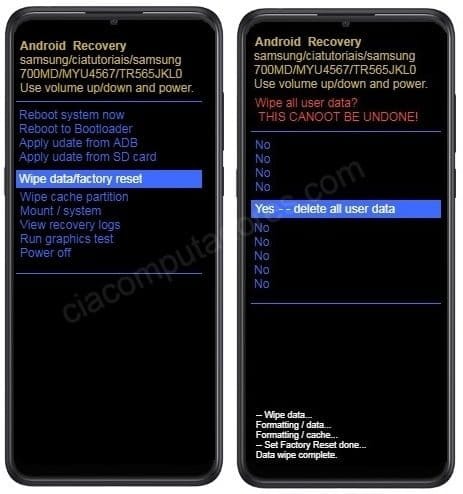 Como formatar o Alcatel 3X através do modo de recuperação?