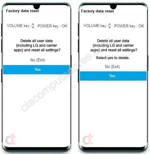 Hard Reset LG V60 ThinQ 5G