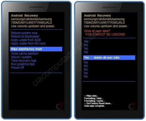Como formatar o Lenovo Tab3 7 Essential pelo modo de recuperação?