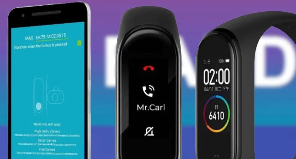 Xiaomi Mi Band: controlar câmera do celular