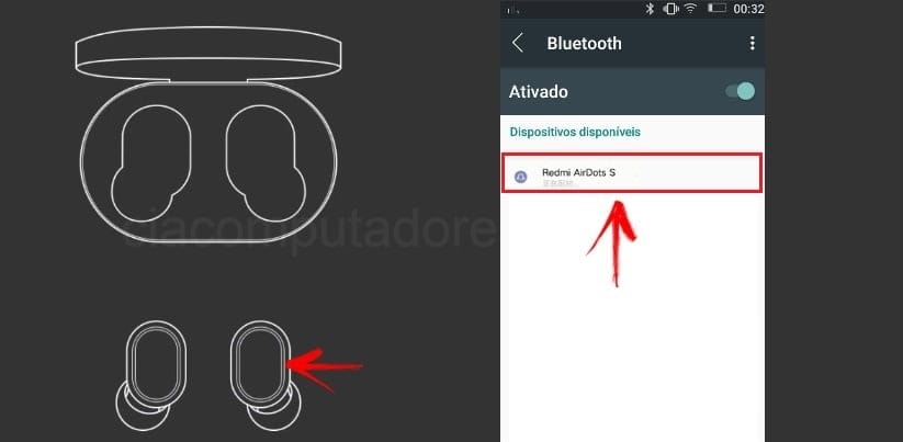 Como emparelhar Redmi AirDots S