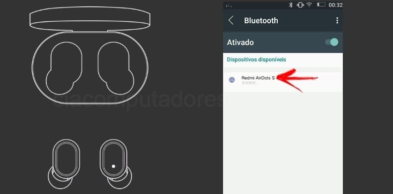 Como emparelhar Redmi AirDots S