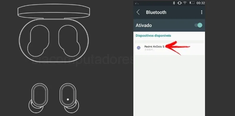 Como emparelhar Redmi AirDots S