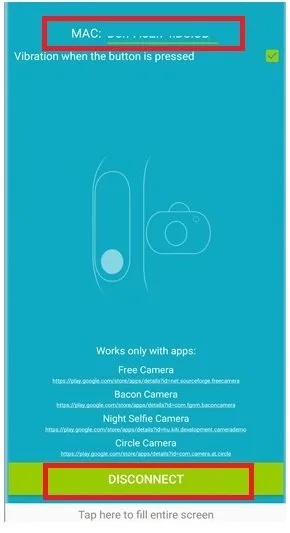 Xiaomi Mi Band: controlar câmera do celular
