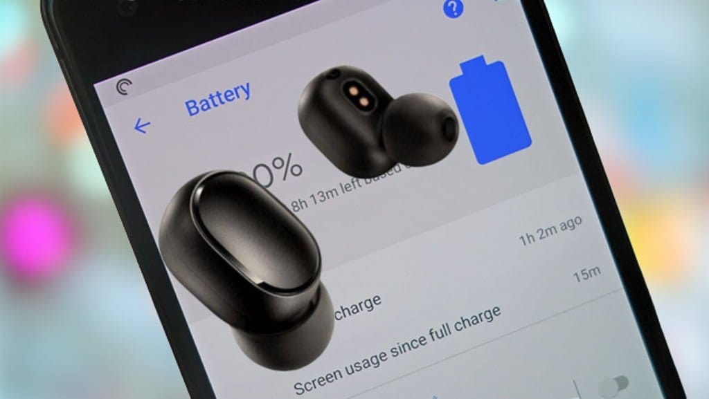 Nível da bateria Xiaomi AirDots