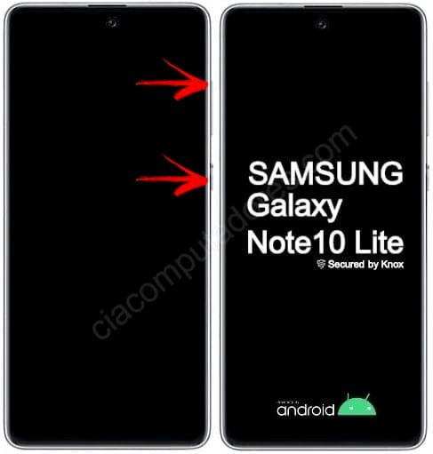 Como formatar o Samsung Galaxy Note 10 Lite através do modo de recuperação?