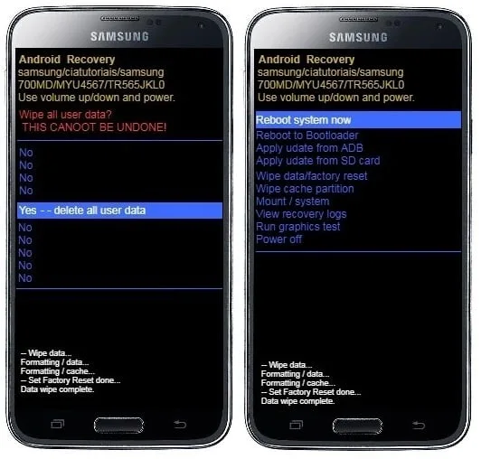 Como formatar Samsung Galaxy S5 pelo modo de recuperação?