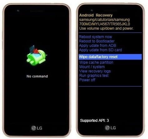 Hard Reset LG K4