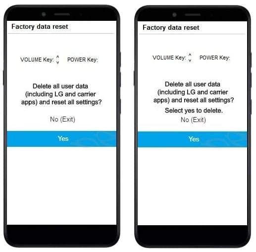 Como resetar o LG K8 Plus