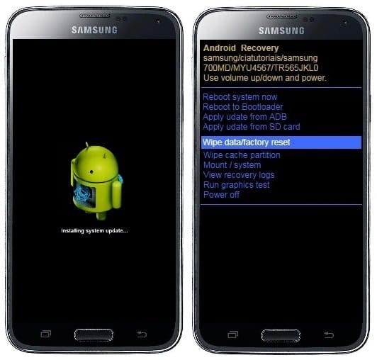 Como formatar Samsung Galaxy S5 pelo modo de recuperação?