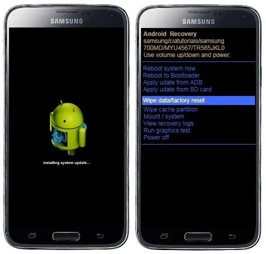 Como formatar Samsung Galaxy S5 pelo modo de recuperação?