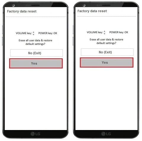 Hard Reset LG G6