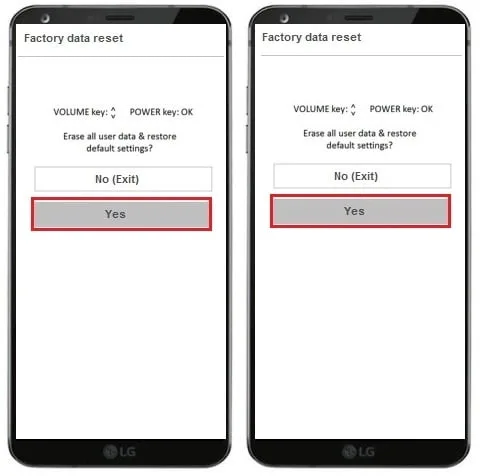 Hard Reset LG G6