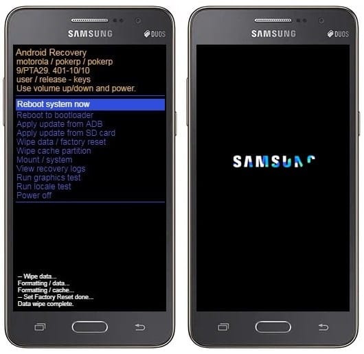 Como formatar Samsung Galaxy Gran Prime Duos pelo modo de recuperação?