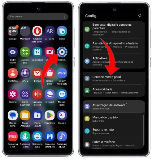 Como formatar o Samsung Galaxy S10 Lite pelas configurações?