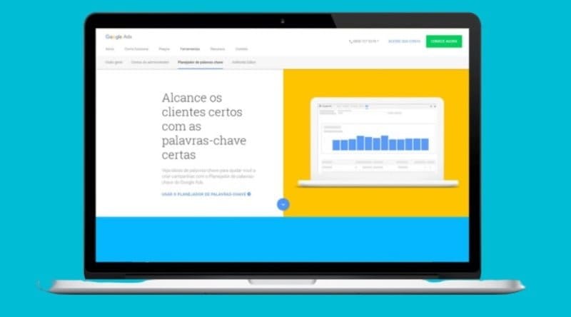 Planejador de palavras-chave do Google Adwords.