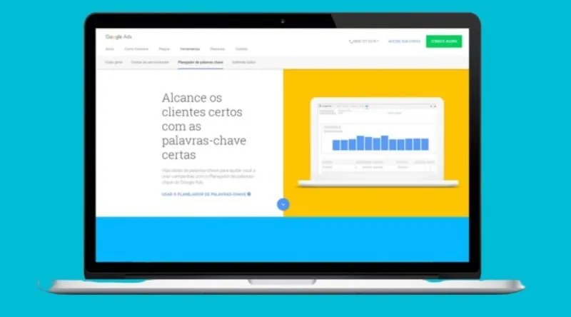 Planejador de palavras-chave do Google Adwords.