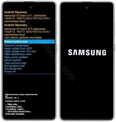 Hard Reset Galaxy S10 Lite