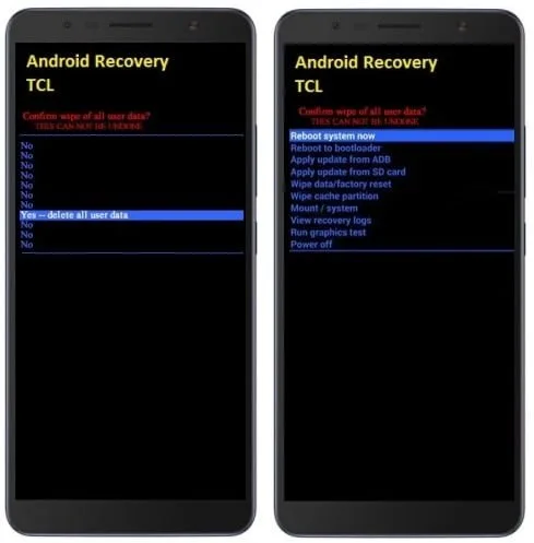 Como formatar Alcatel 3C através do modo de recuperação?