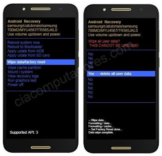 Como resetar Alcatel A7 através do modo de recuperação?