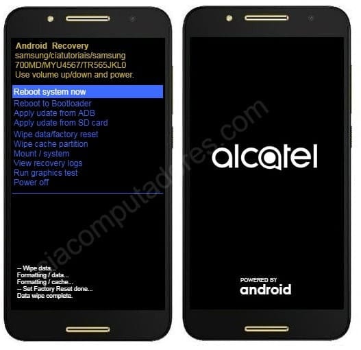 Como resetar Alcatel A7 através do modo de recuperação?