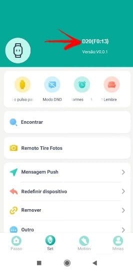 Como emparelhar o smartwatch D20 com o celular