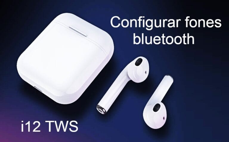 Caixa de carregamento e Fones bluetooth i12 tws