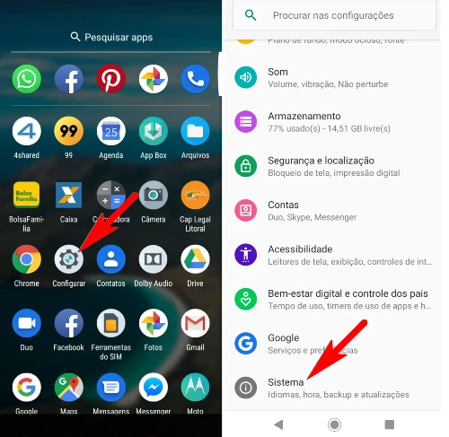 Como formatar o Motorola Edge Plus pelas configurações?