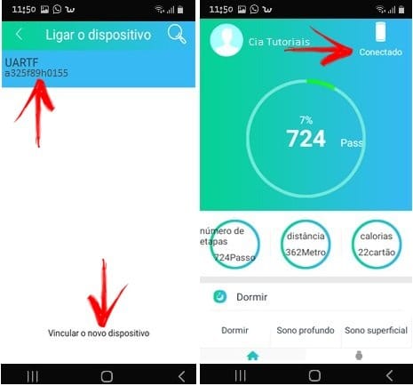 Como conectar a Smartband M2 com o celular?