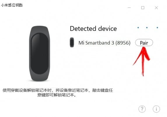 Detectando a Mi Band