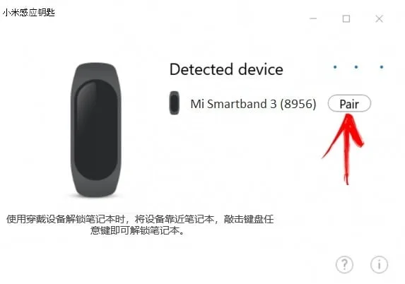 Detectando a Mi Band