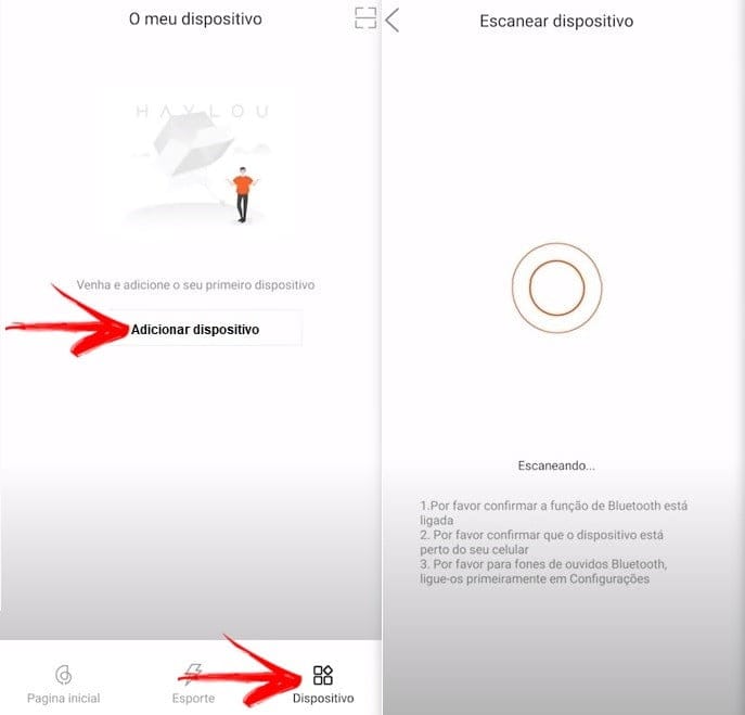 Conectar Haylou LS02 com o celular