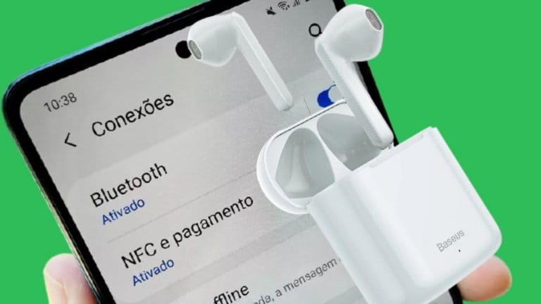 Celular android e fones bluetooth