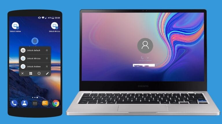 Celular e notebook bloqueado