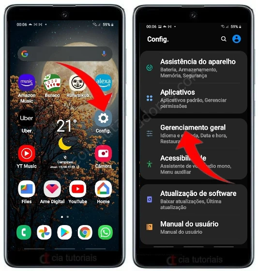 Como formatar o Samsung Galaxy M21s pelas configurações?