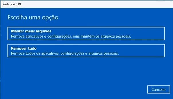 Formatando o Windows 10