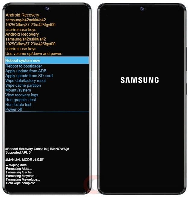 Como formatar Samsung Galaxy A42 5G pelo modo de recuperação?