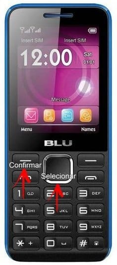 Teclas celular Blu Tank II