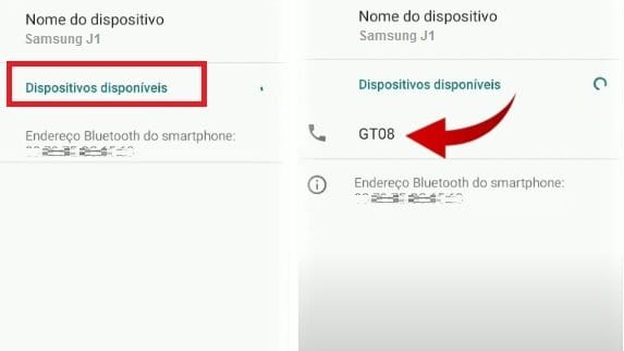 Emparelhando o smartwatch GT08 com o aplicativo