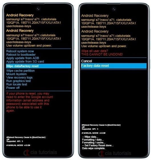 Como formatar Samsung Galaxy M21s pelo modo de recuperação?