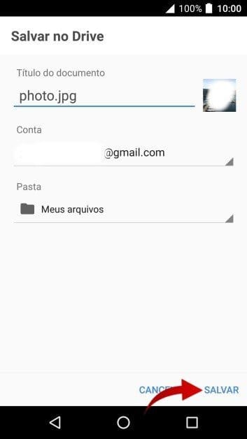 Passos para fazer backup no celular Alcatel.