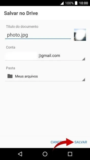 Passos para fazer backup no celular Alcatel.