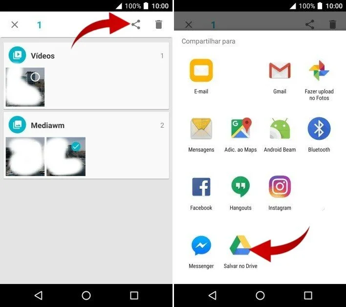 Passos para fazer backup no celular Alcatel.