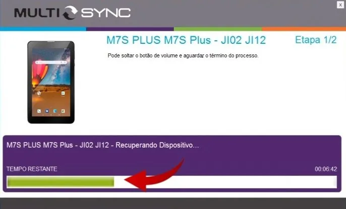 Como formatar, restaurar e atualizar tablet Multilaser pelo computador passo 7.