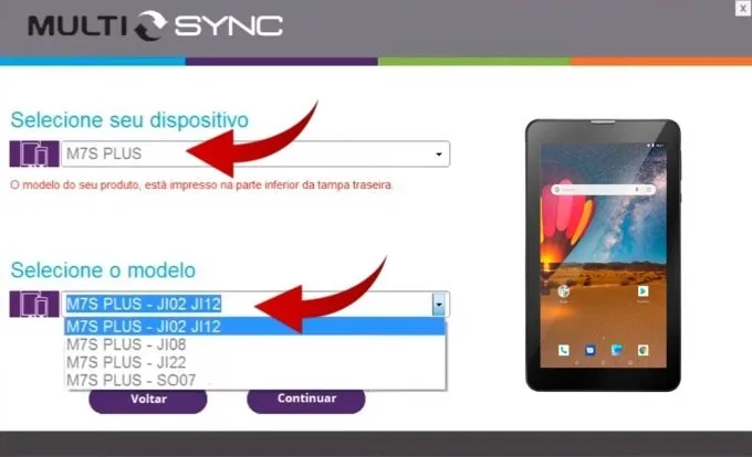 Como formatar, restaurar e atualizar tablet Multilaser pelo computador passo 2.