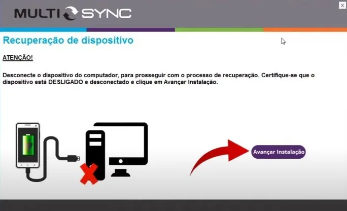 Como formatar, restaurar e atualizar tablet Multilaser pelo computador passo 5.