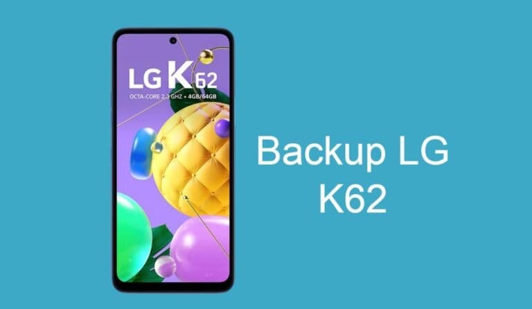 Como fazer backup no LG K62